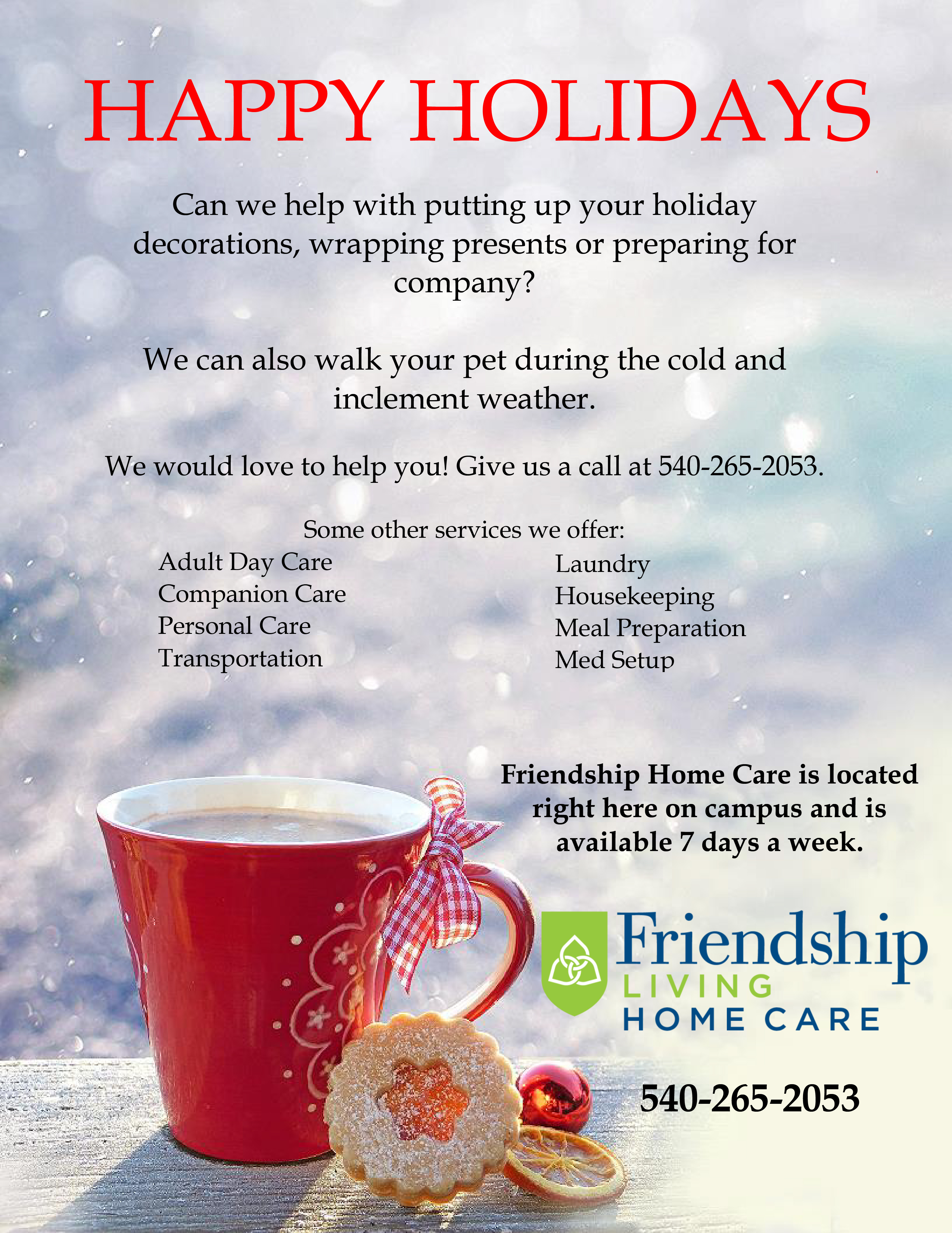 Friendship Roanoke, VA Friendship Living Friendship Health